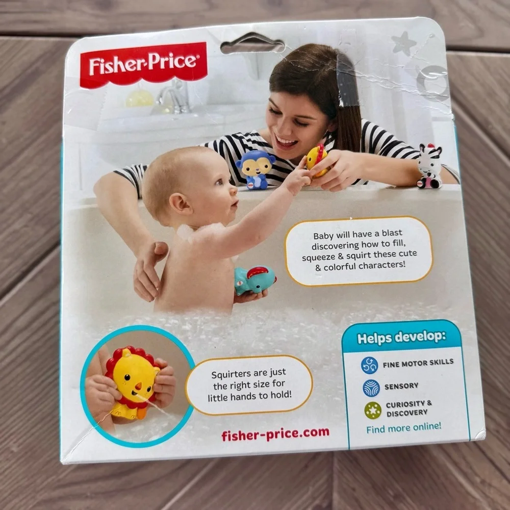 Fisher-Price Animal Bath Squirters Set - Multicolor